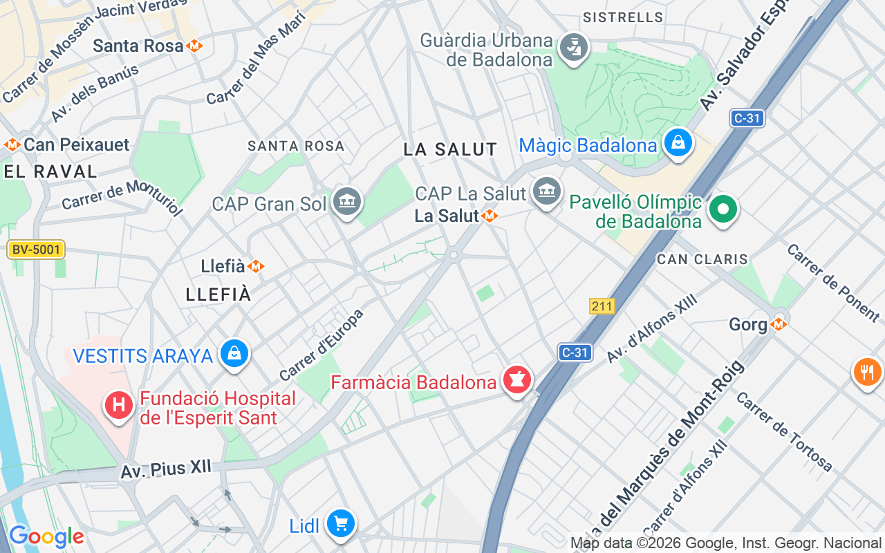 Gaes centro - Centro auditivo GAES Badalona La Salut, Avda Marques De Sant Morí 126, Badalona 08914 (Barcelona)